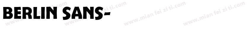 berlin sans字体转换